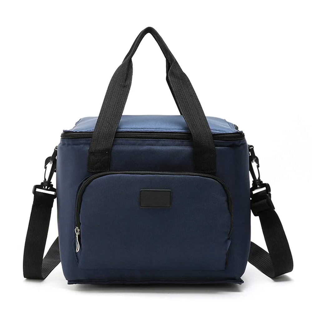 10L Insulated Lunch Bag Large Soft Cooler Tote Bag Adult Lunch Box with Shoulder Strap for Men Women