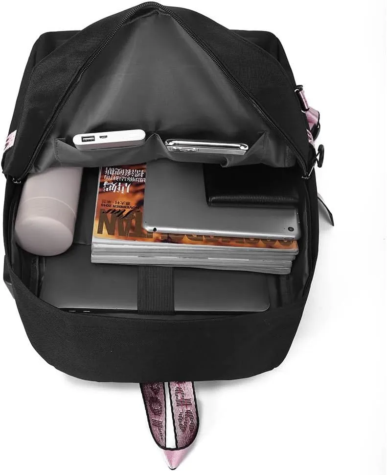 Anime Sword Art Online Backpack School Bag Kirigaya Kazuto Kirito Daypack Student Bag with USB Port 5