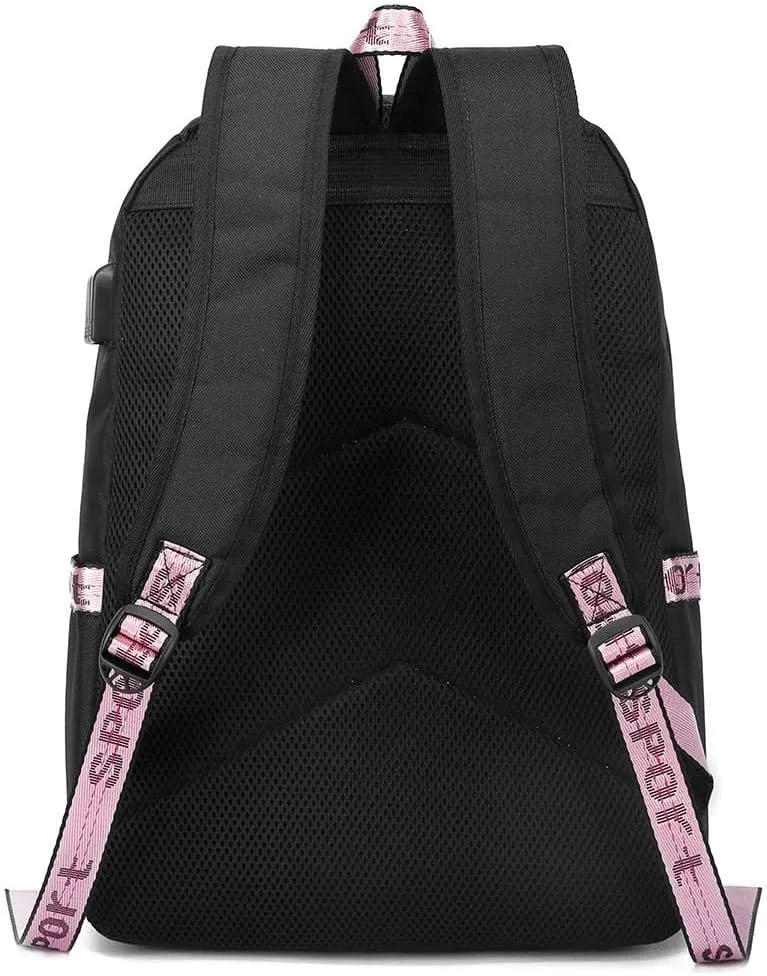 Anime Sword Art Online Backpack School Bag Kirigaya Kazuto Kirito Daypack Student Bag with USB Port 5