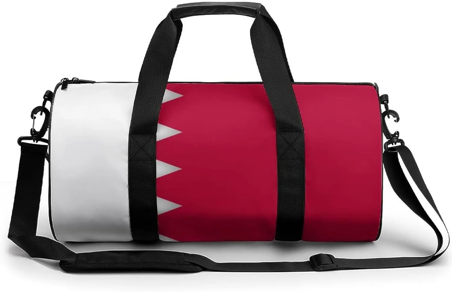 Bahrain Flag Waterproof Gym Bag with Dry Wet Separation for Men Women Sports Travel Weekender