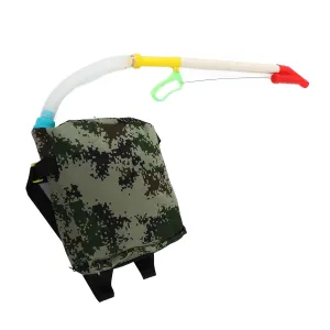 Beans Planter Flexible Handle Fertilizer Spreader with Bag for Corn Vegetables Fruit Trees