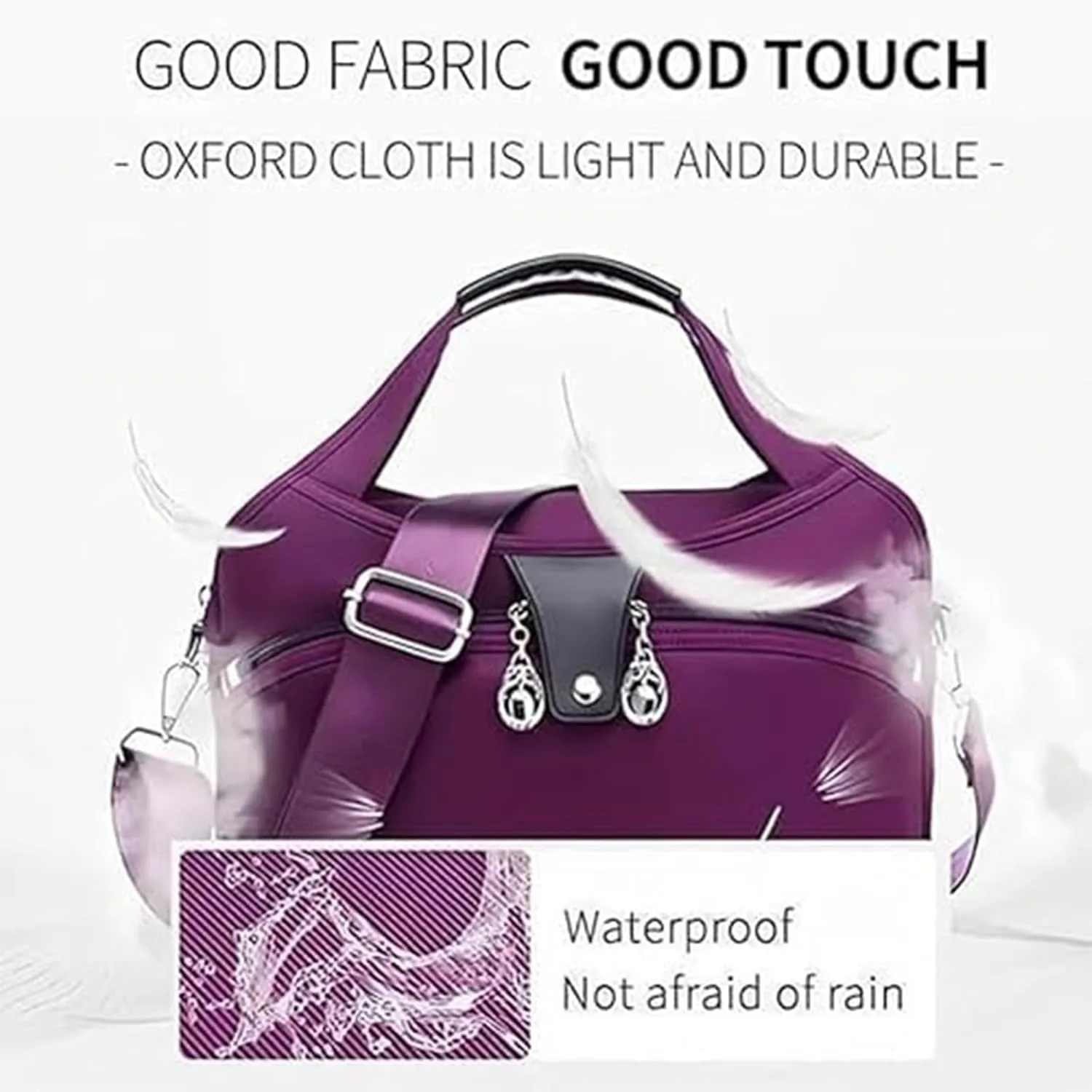 Blaciokamith Soft Side Lightweight Underseat Tote Bag, Waterproof Anti Theft Crossbody Bag, 2025 New Underseat Tote Bag