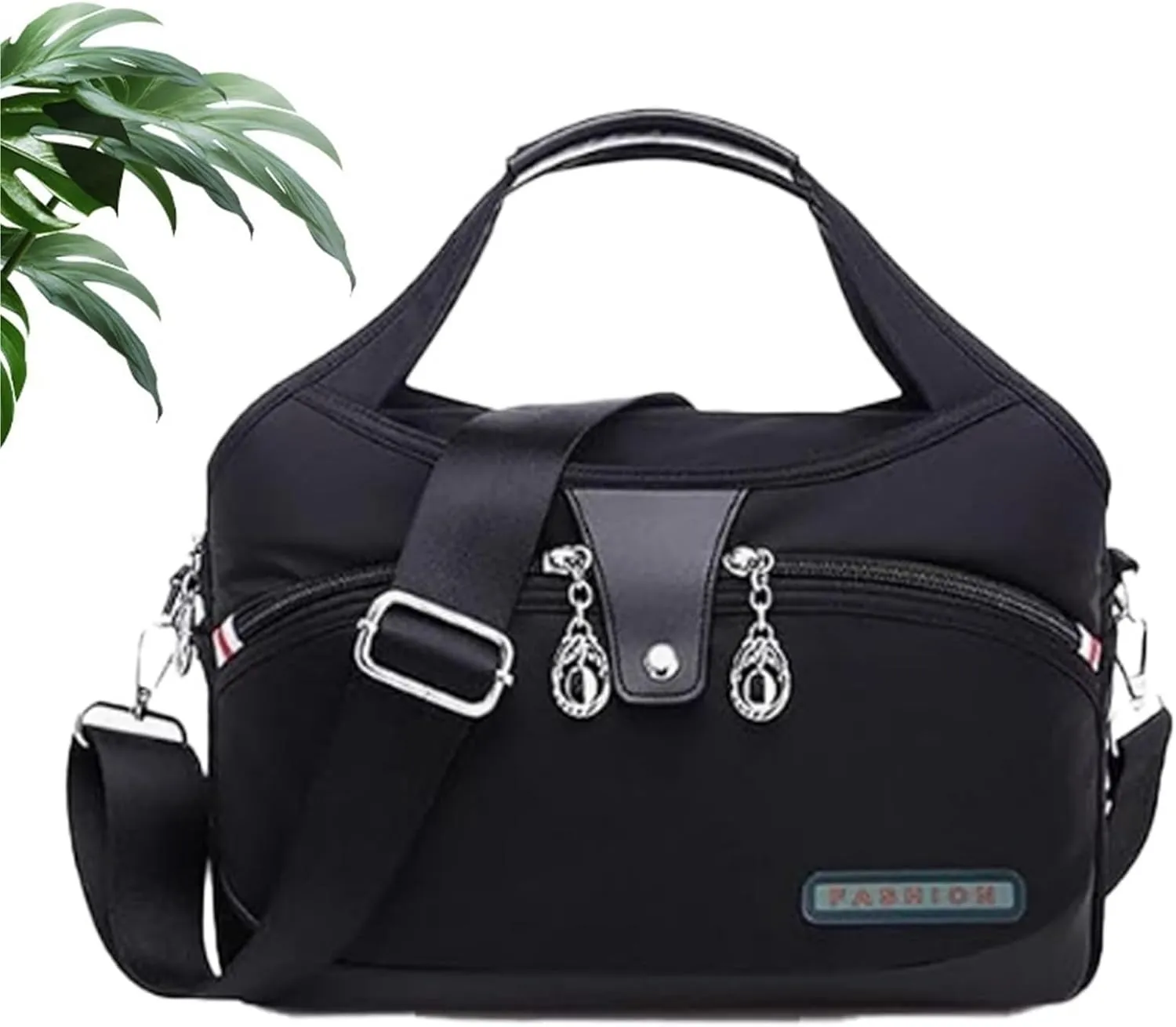 Blaciokamith Tote Bag, Blaciokamith Soft Side Lightweight Underseat Tote Bag, Waterproof Oxford Handbag for Womens