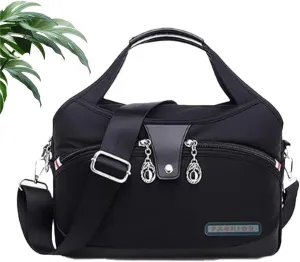 Blaciokamith Tote Bag, Blaciokamith Soft Side Lightweight Underseat Tote Bag, Waterproof Oxford Handbag for Womens