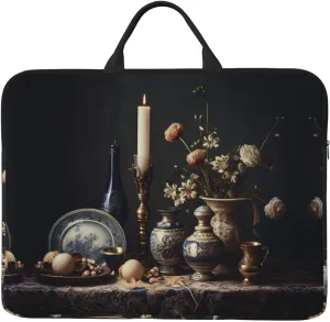 Blue and White Porcelain Printed Laptop Sleeve 16.5 * 12.2", Business and Casual Dual use, Suitable for Some laptops