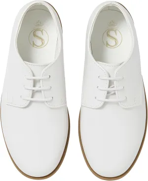 Boys Derby Patent Formal Dress Shoes Lace Up Wedding Prom Footwear