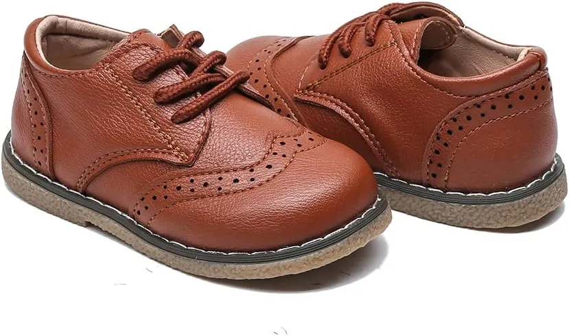 Boys School Uniform Dress Shoes Casual Oxford Flats Toddler Girl Dress Shoes