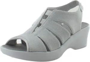 BZees Women's Finale Silver Shimmer Fabric