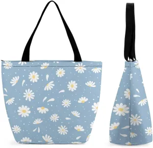 Cartoon Dinosaurs Pattern Hobo Handbags With Zipper Women's Tote Handbags