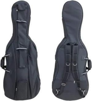 Cello case 4/4 Thickened Soft Bag Cello Gig Bag with Multiple Pockets & Handle & Adjustable backpack straps Strong light (black)