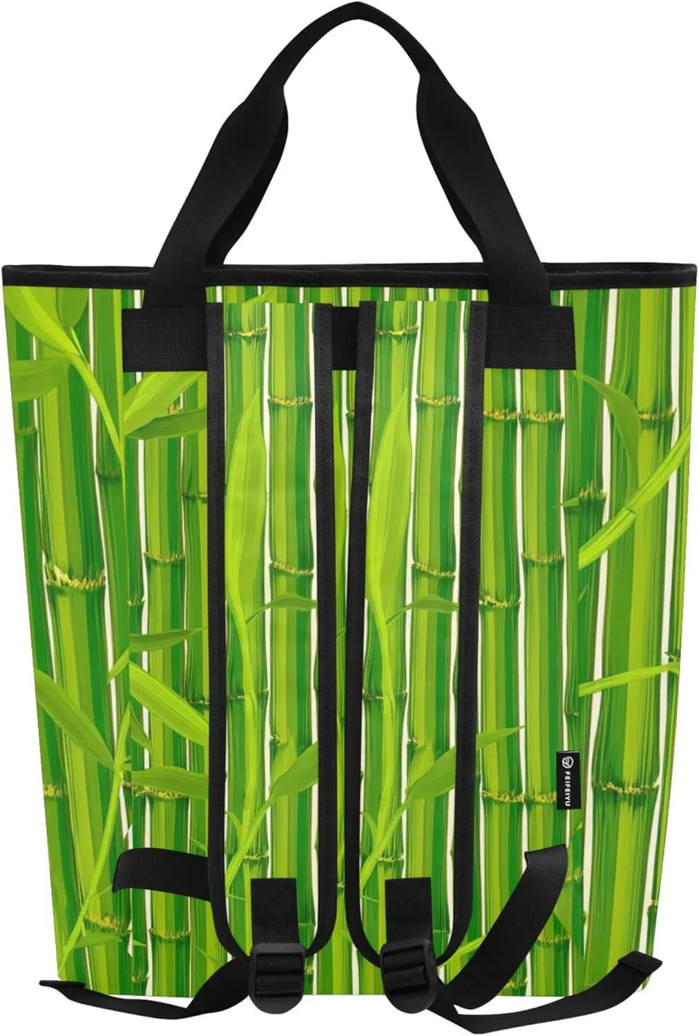 Cute Panda Hang Bamboo Soft Side Coolers Insulated Leakproof 36 Cans Lunch Tote Bag for Women Insulated 13.8''x5.9''x16.5