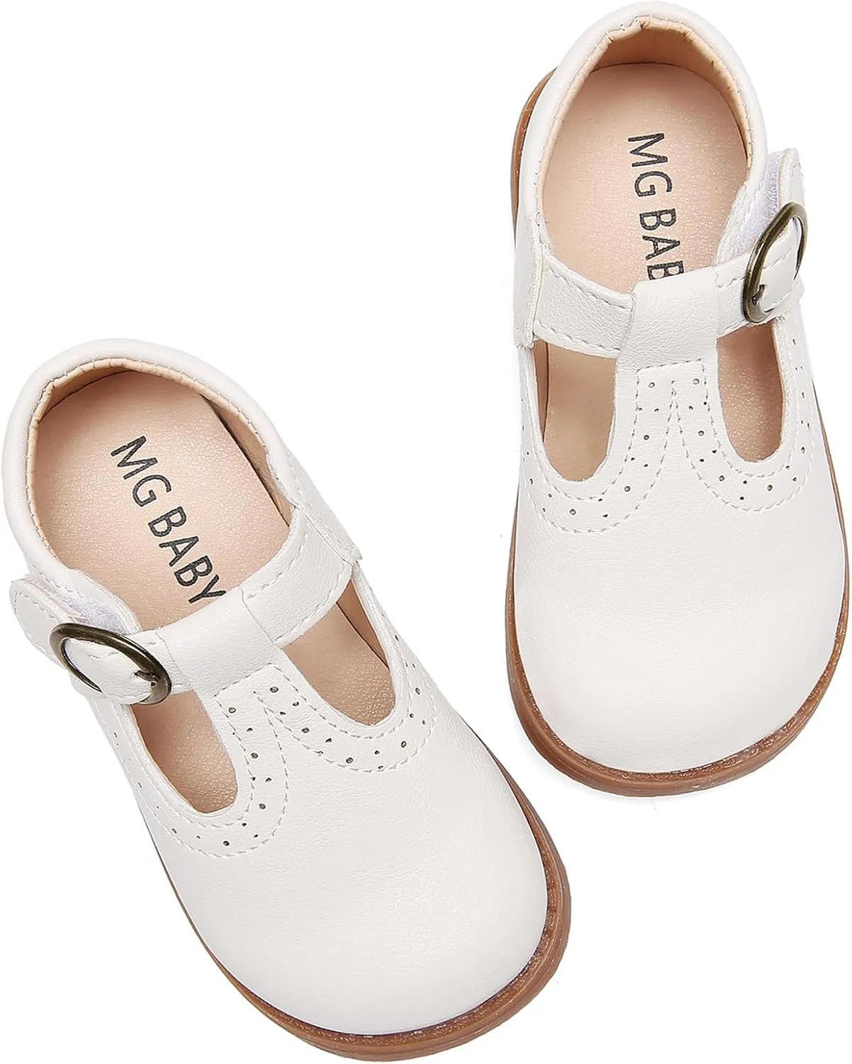 DADAWEN Girl's Classic Mary Jane School Uniform Shoes Flat Dress Shoes