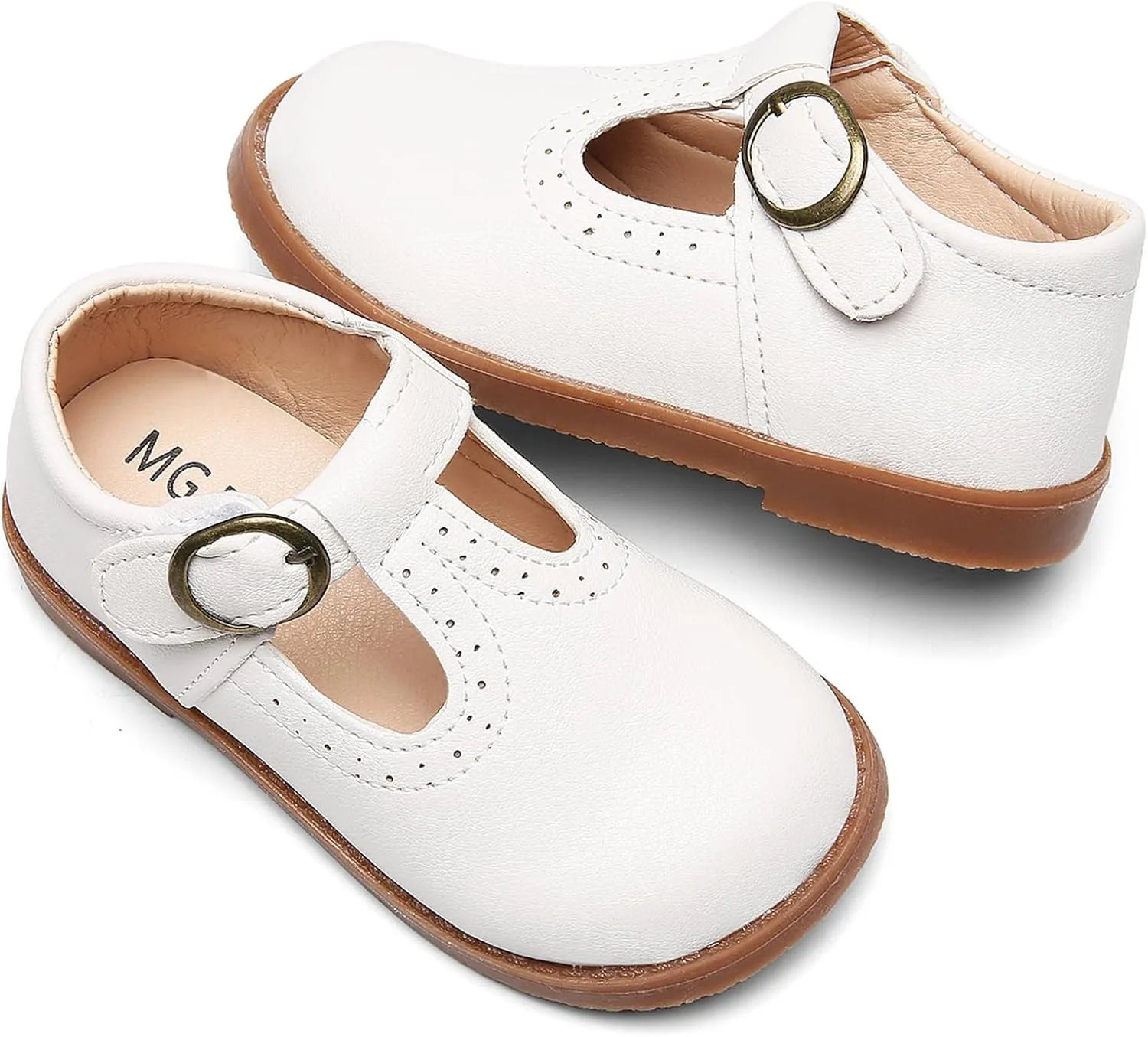 DADAWEN Girl's Classic Mary Jane School Uniform Shoes Flat Dress Shoes