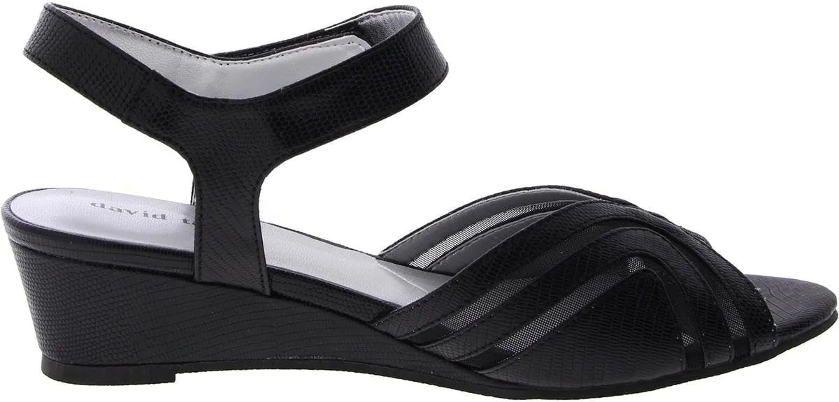 David Tate Womens Admire Peep Toe Dressy Wedge Sandals