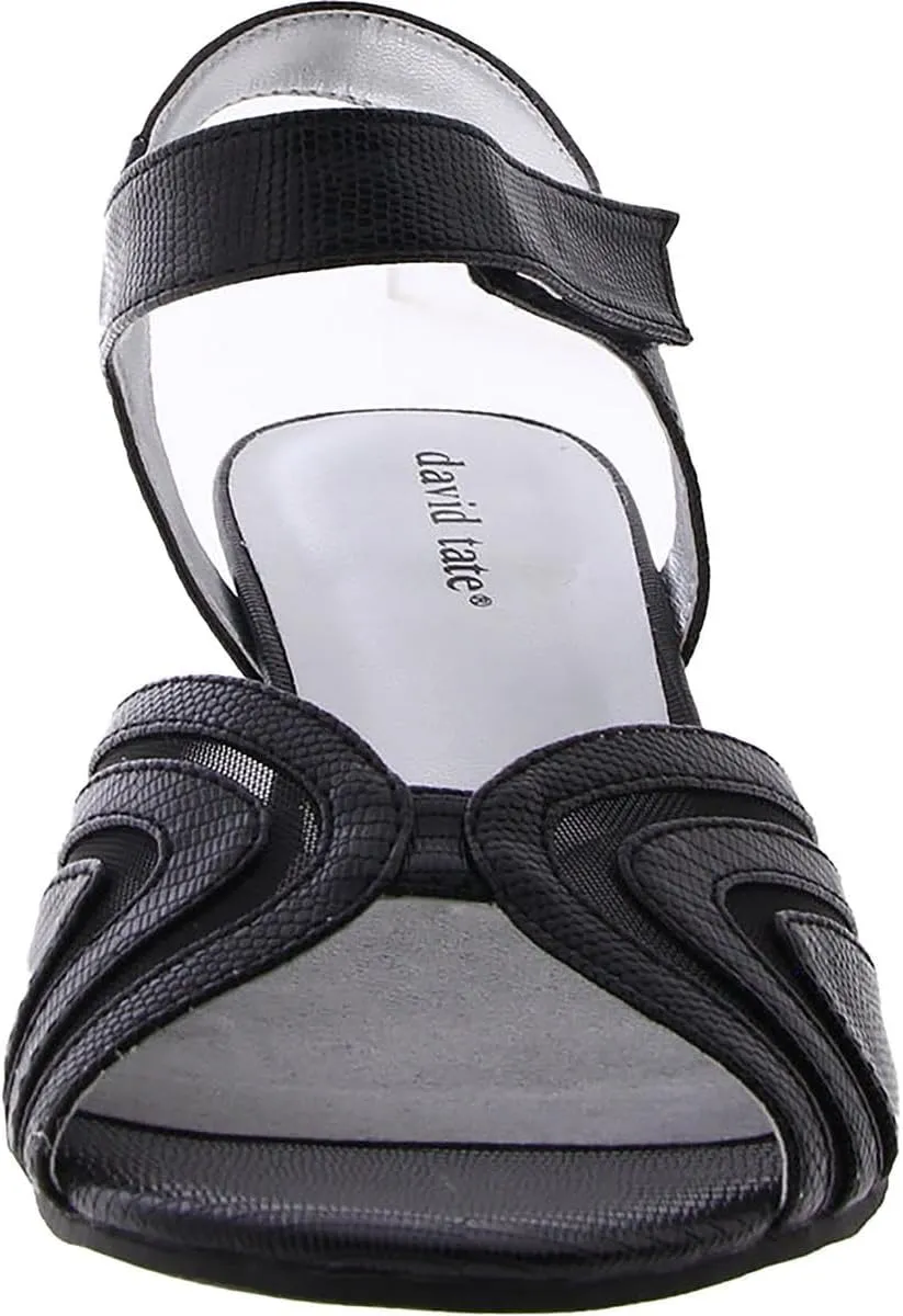 David Tate Womens Admire Peep Toe Dressy Wedge Sandals