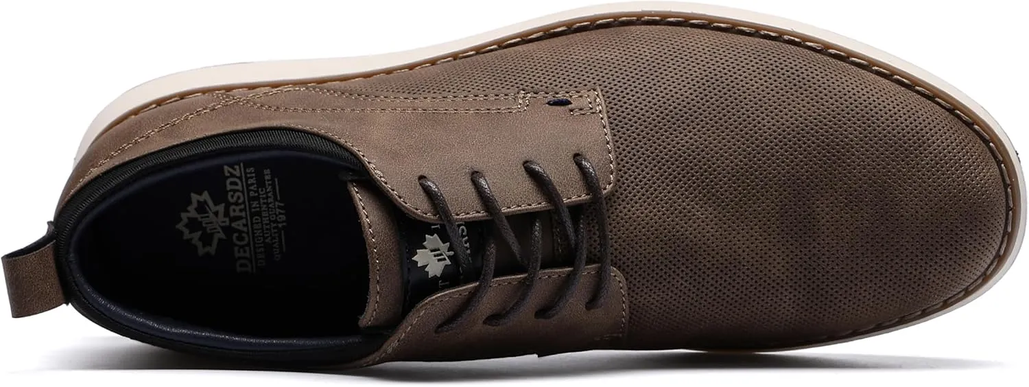 DECARSDZ Mens Dress Shoes Casual Oxford Shoes Business Formal Derby Sneakers Walking Shoe