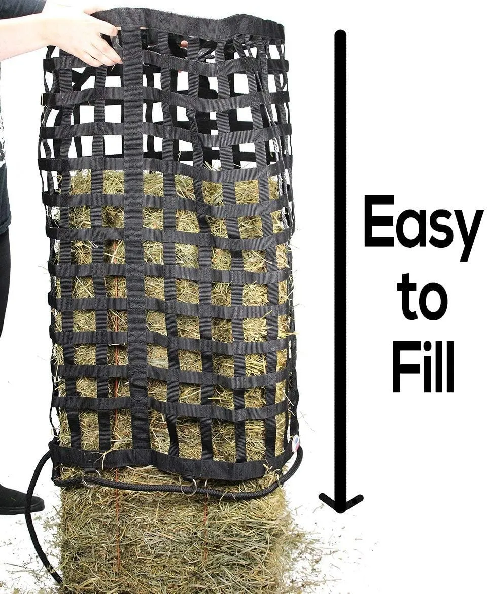 Derby Originals XL Go Around Slow Feeder Horse Hay Bag with Super Tough Bottom and 1 Year Warranty, Purple, 71-7132-PUR