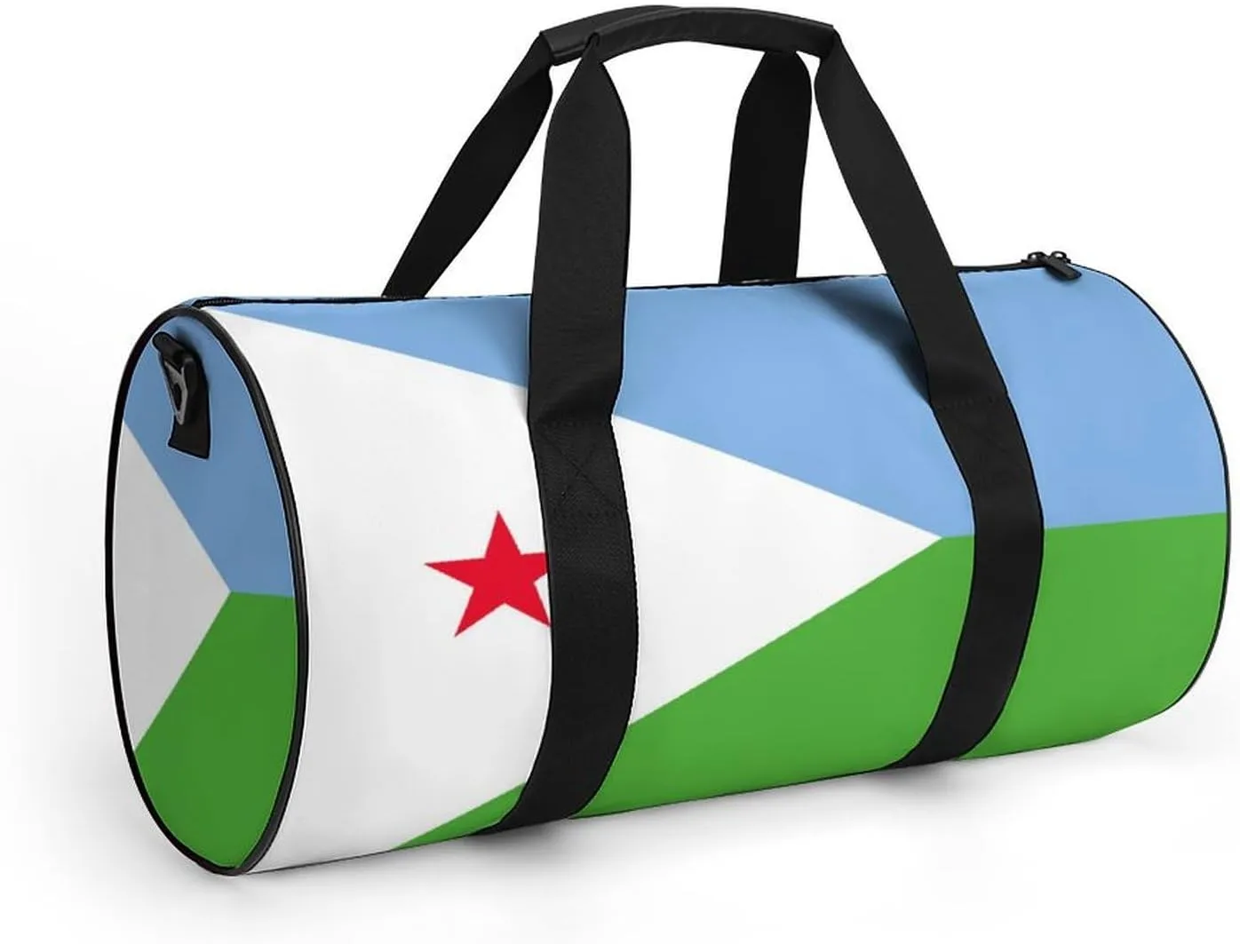 Djibouti Flag Sports Duffel Bag for Women Men with Wet Pocket Lightweight Gym Travel Tote