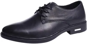 Dress Oxford Formal Shoes for Men Lace Up Round Toe Derby Shoes Cowhide Block Heel Anti-Slip Non Slip Rubber Sole Low Top Business Suitable for Many Occasions