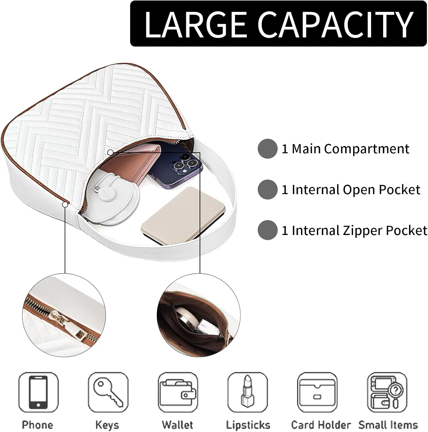 FALAN MULE Shoulder Bags for Women Cute Hobo Tote Handbag Clutch Purse with Zipper Closure
