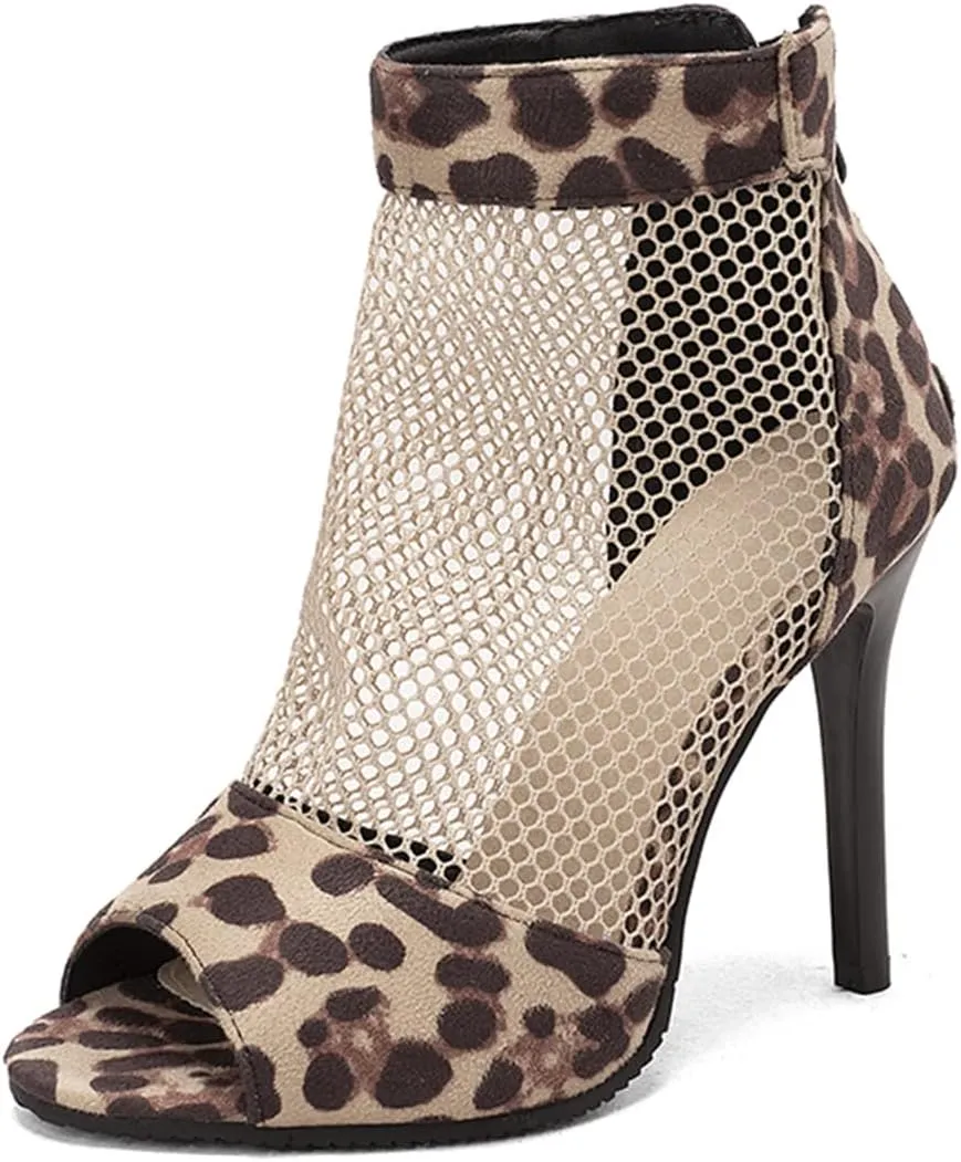 Fashion Peep Toe Mesh Air Summer Booties Women Gladiator Sandal