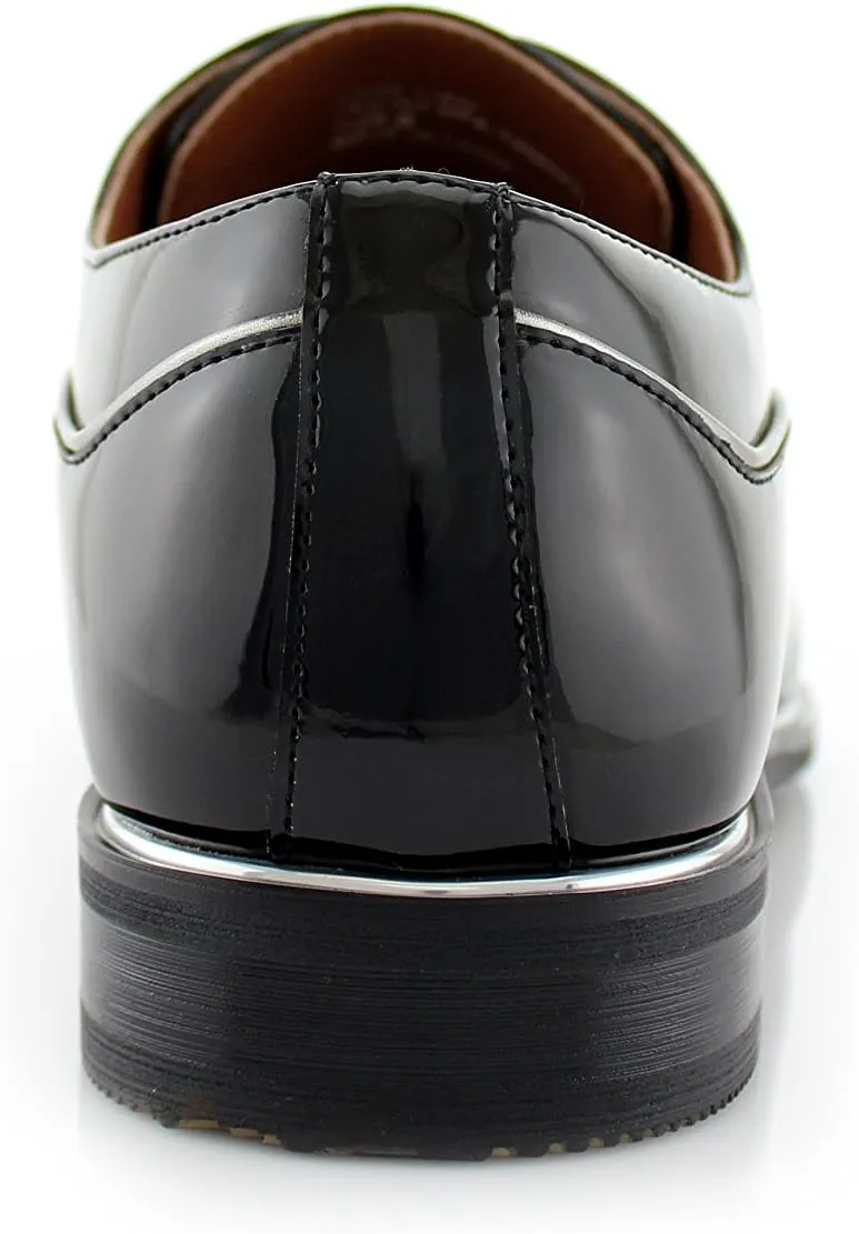 Ferro Aldo Men's Classic Round-Toe Fashion Derby Dress Shoes