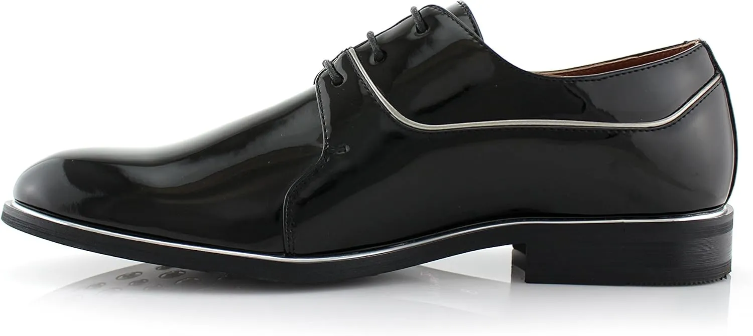 Ferro Aldo Men's Classic Round-Toe Fashion Derby Dress Shoes