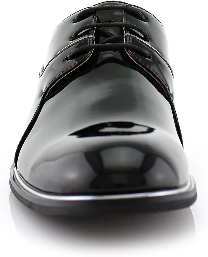 Ferro Aldo Men's Classic Round-Toe Fashion Derby Dress Shoes