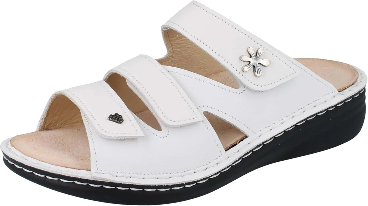 Finn Comfort Grenada White Mules - Fit Overview Brands FinnMellow, White, Leather (Clio)