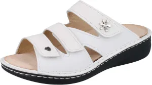 Finn Comfort Grenada White Mules - Fit Overview Brands FinnMellow, White, Leather (Clio)
