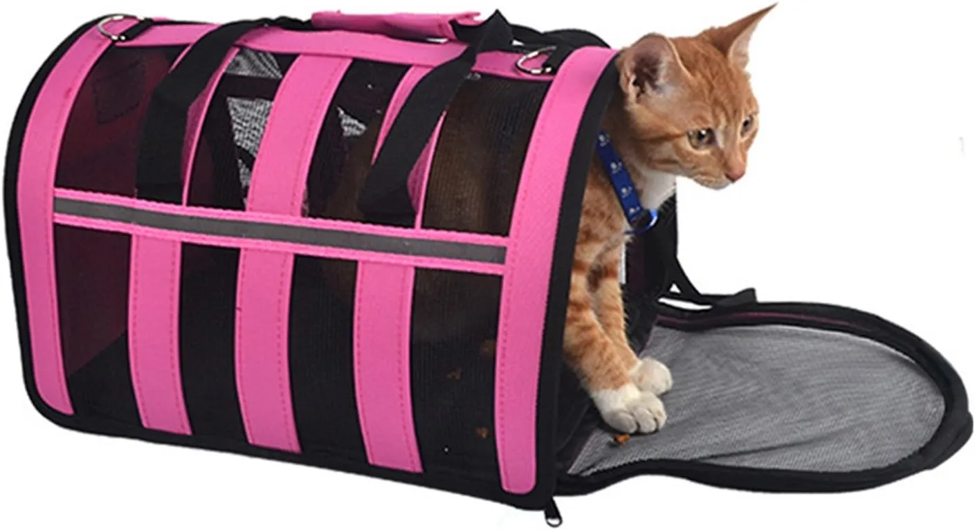 haozaikeji Pet Carrier Bag Soft-Sided Cat Tote Bag Dog Carrier Handbag Portable Travel Bag Puppy Carrying Bag for Little Dog, Cat, Small Animals