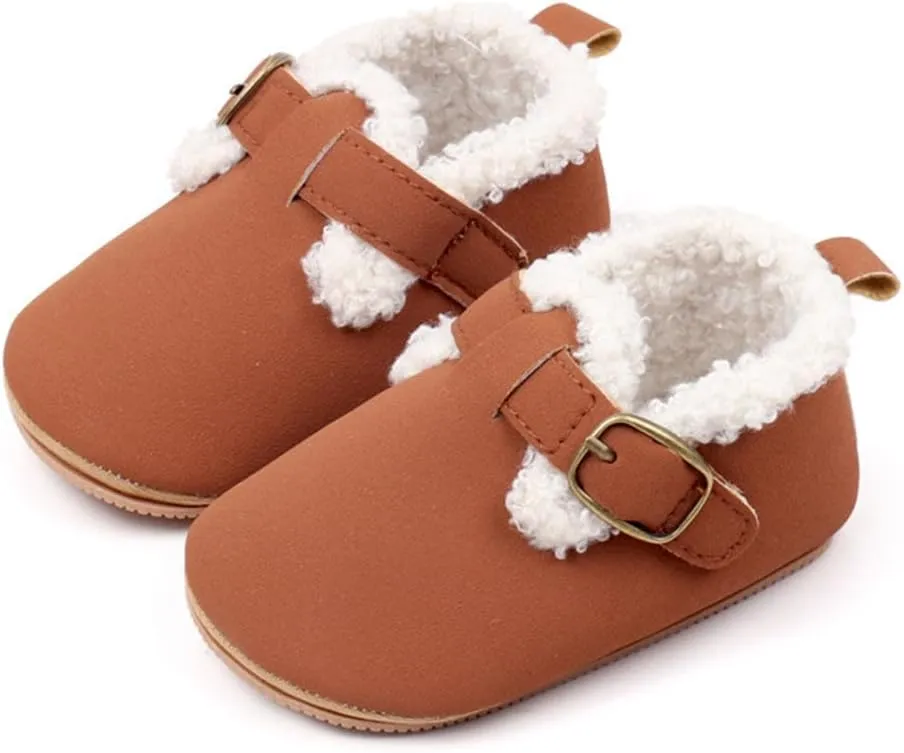 HsdsBebe Baby Boys Girls Oxford Shoes PU Leather Soft Rubber Sole Sneakers Anti-Slip Toddler Ankle Boots Infant Walking Shoes Moccasins
