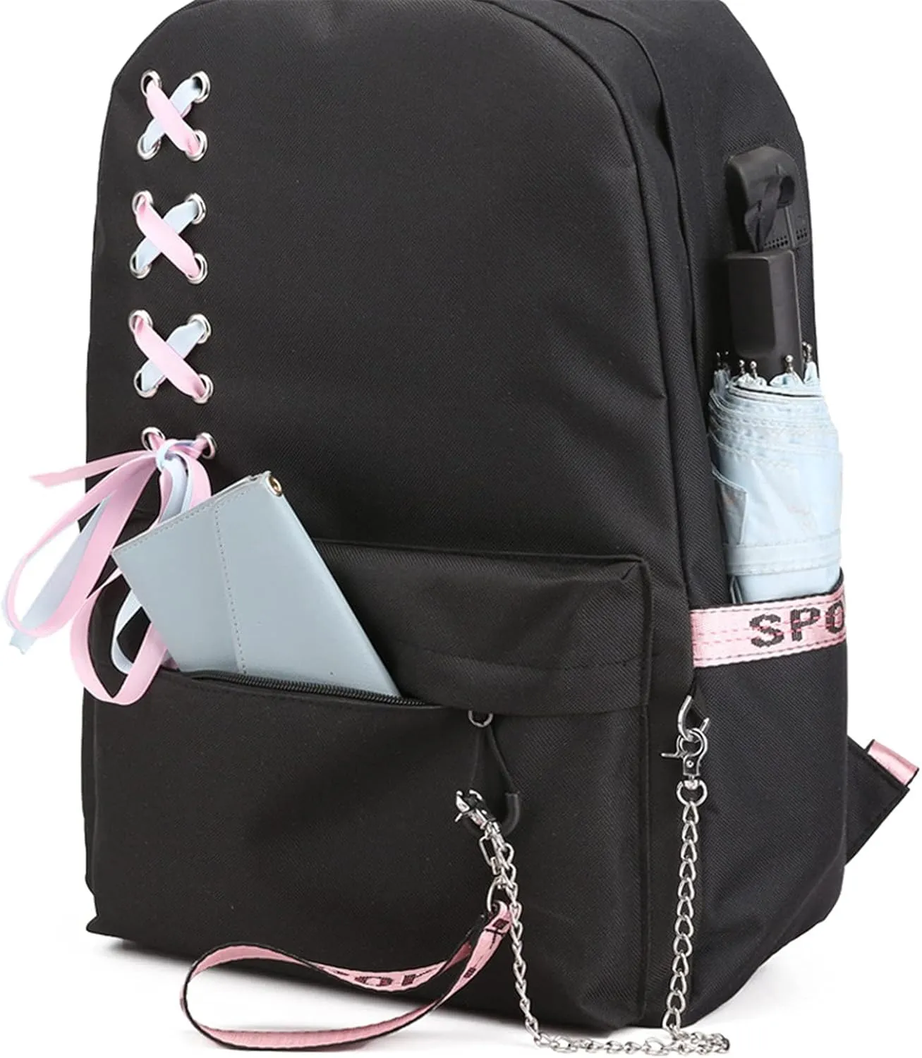 ISaikoy Anime Ciel Phantomhive Backpack Sebastian Bookbag Daypack School Bag Shoulder Bag Style I7