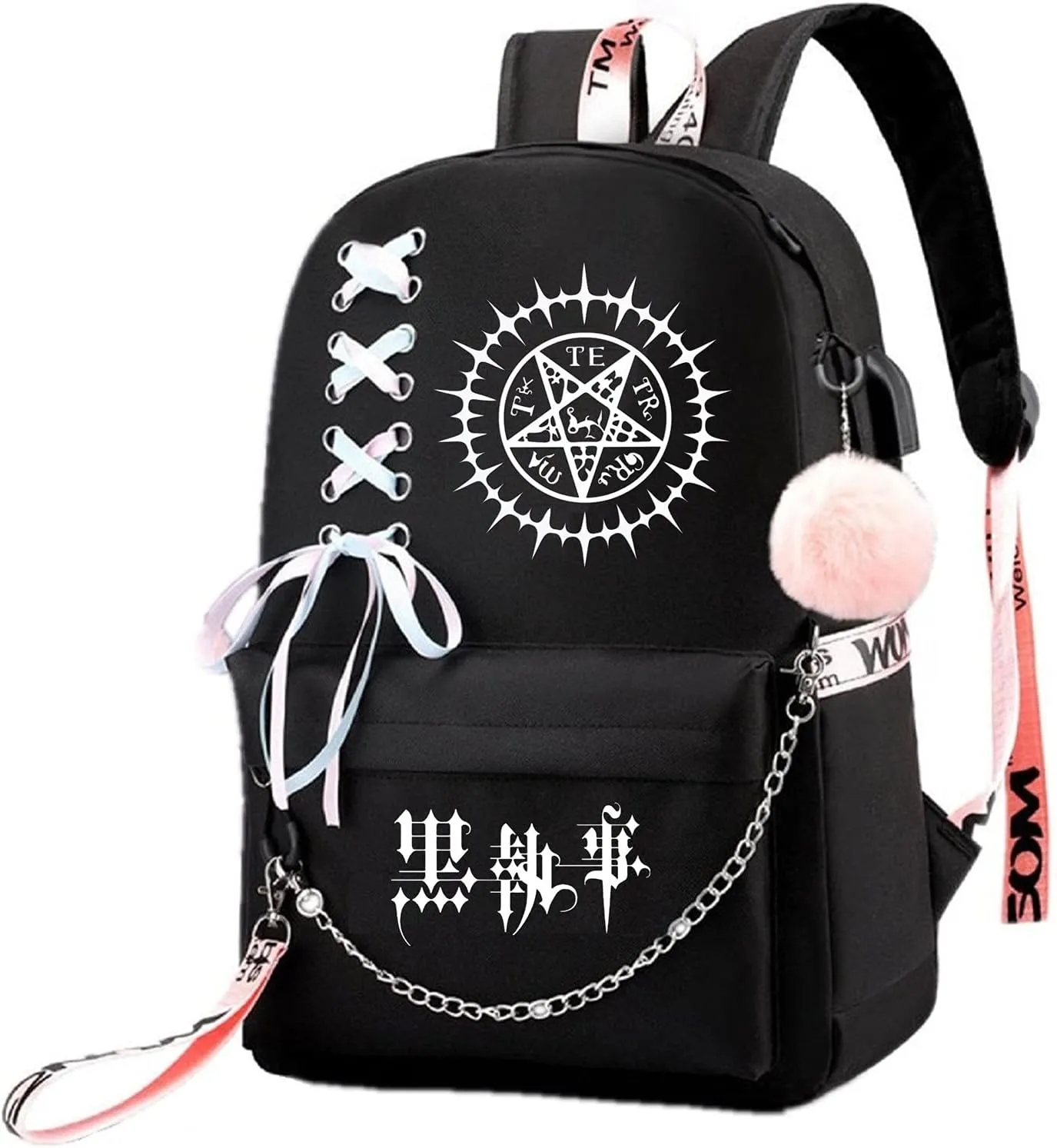 ISaikoy Anime Ciel Phantomhive Backpack Sebastian Bookbag Daypack School Bag Shoulder Bag Style I7