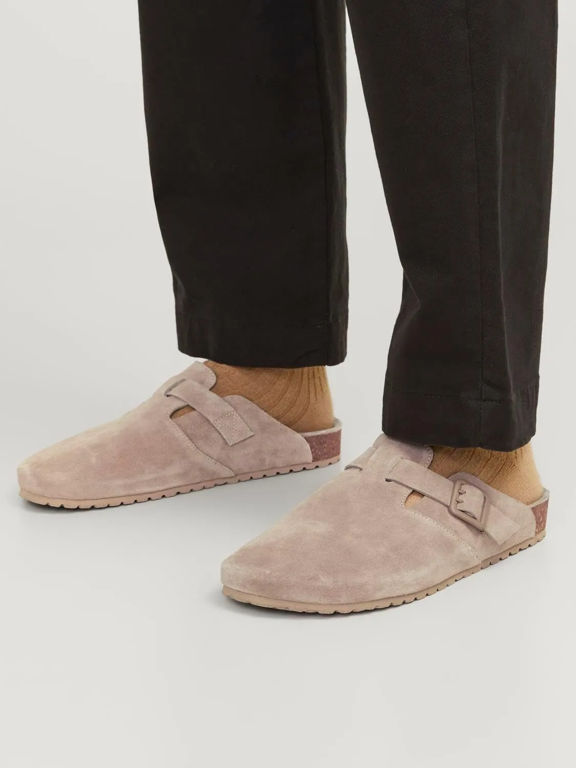 JACK & JONES Men's Jfwlouis Suede Mule Clogs