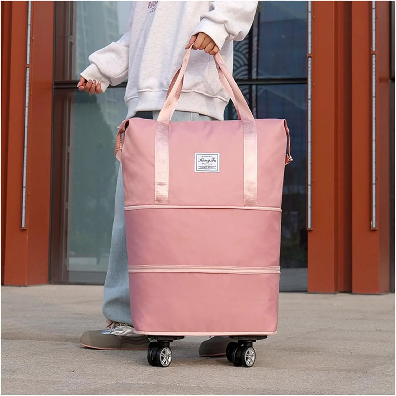 Kulken/pepepo/beente travel Bag With Wheels,Kulken Travel Bag,2025 New Large Capacity Travel Bag - Universal Wheel Removable,Wheel-Equipped (E)