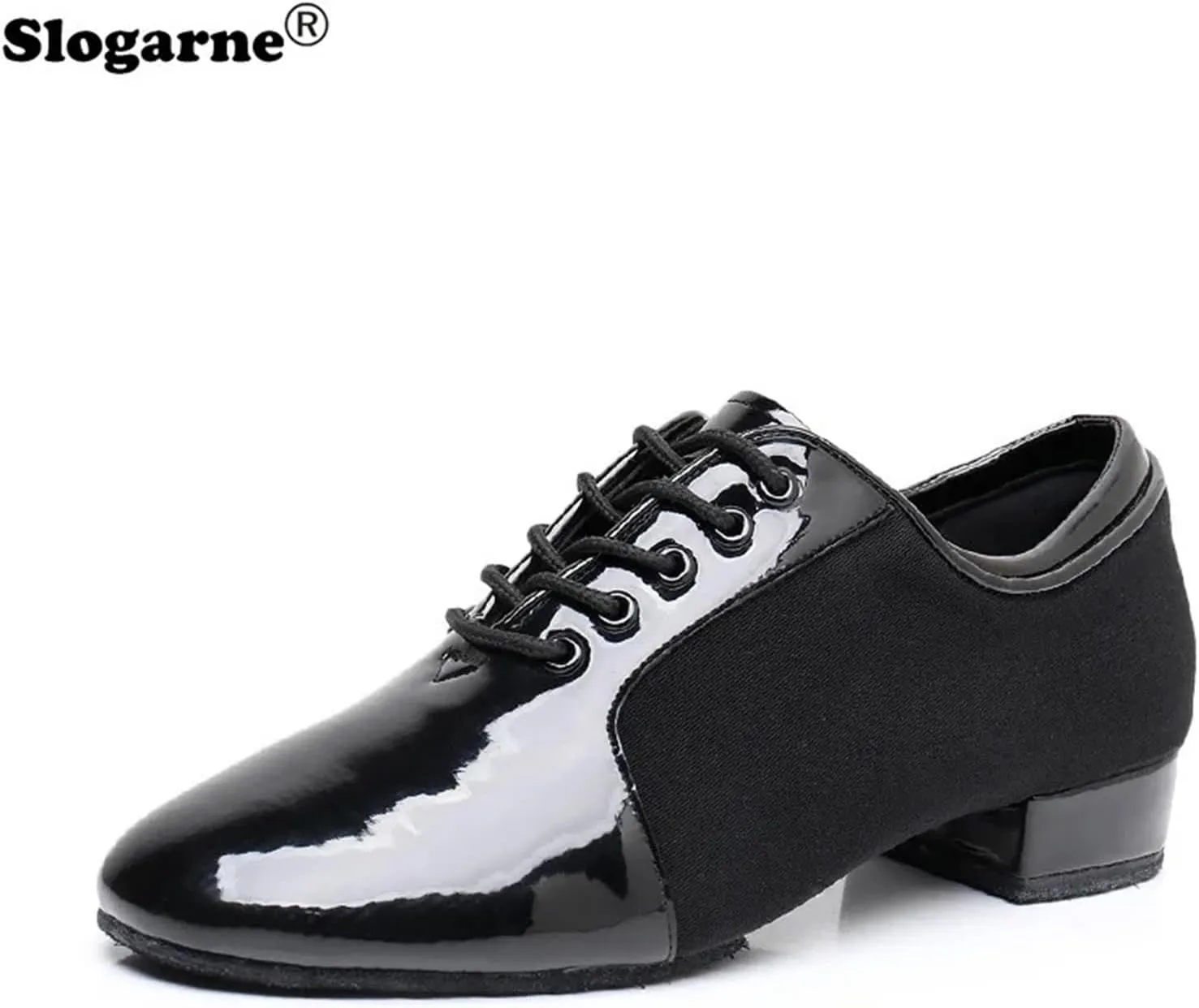 Latin Dance Shoes Men Modern Dance Shoes 2.5cm Heels Male Oxford Fabric Latin Shoes Breathable Soft Social Ballroom Dance Footwear