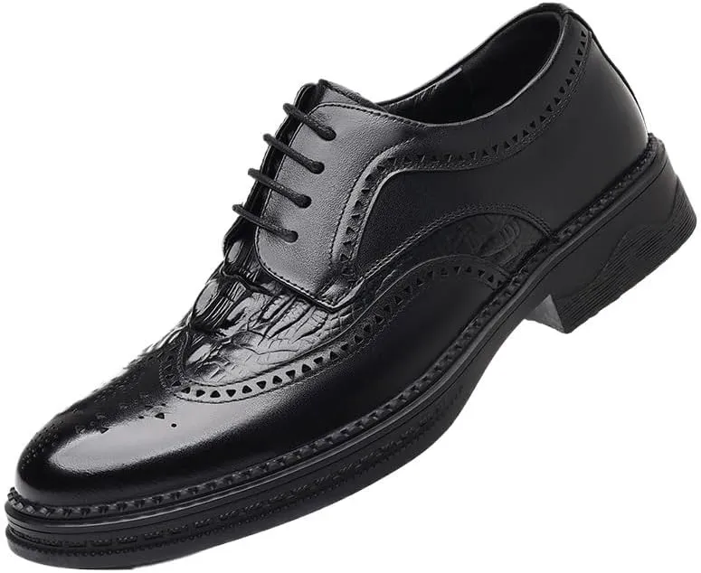 Luxury Plain Toe Derby Shoes for Men Polished Finish Corporate Meetings Black Tie Events Air-Cushioned Comfort System