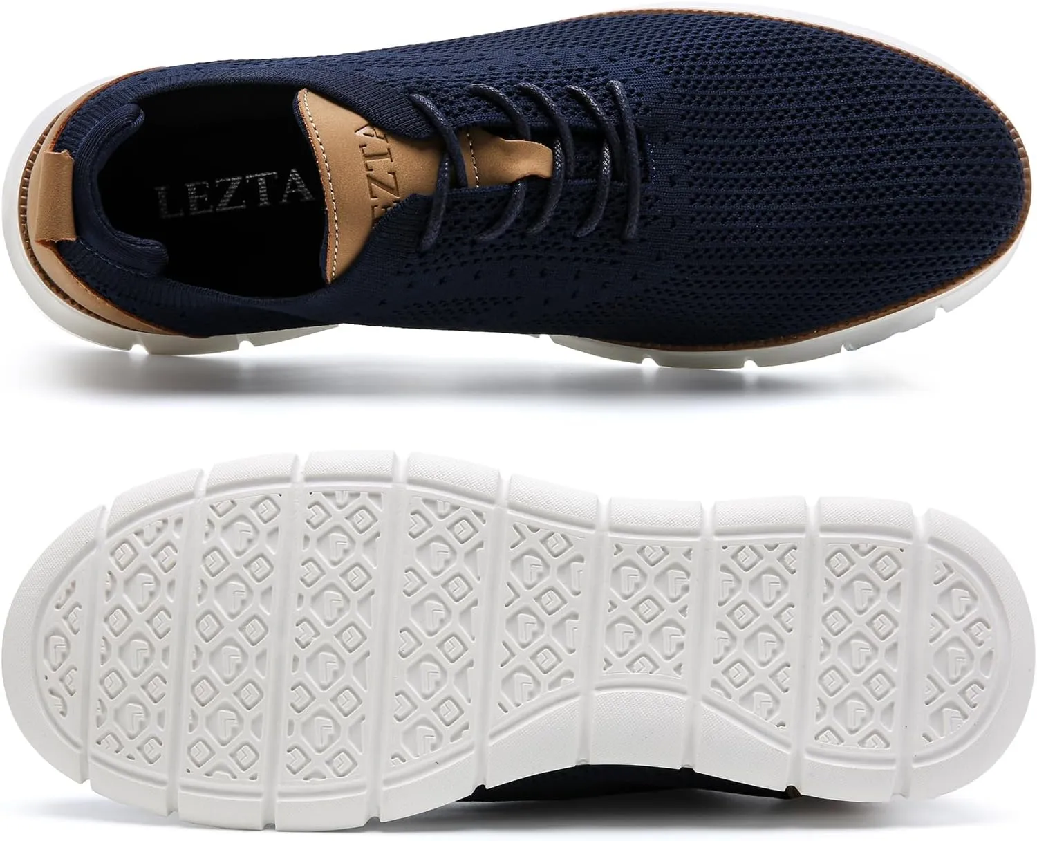 Men's Casual Dress Oxfords Sneakers Business Mesh Breathable Lightweight Walking Shoes Tennis Comfortable