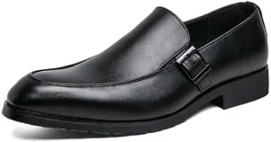 Men's Classic Oxfords Shoes Mens Casual Formal Business Leather Dress Shoes Slip On Pointed Toe Derby Shoes for Men