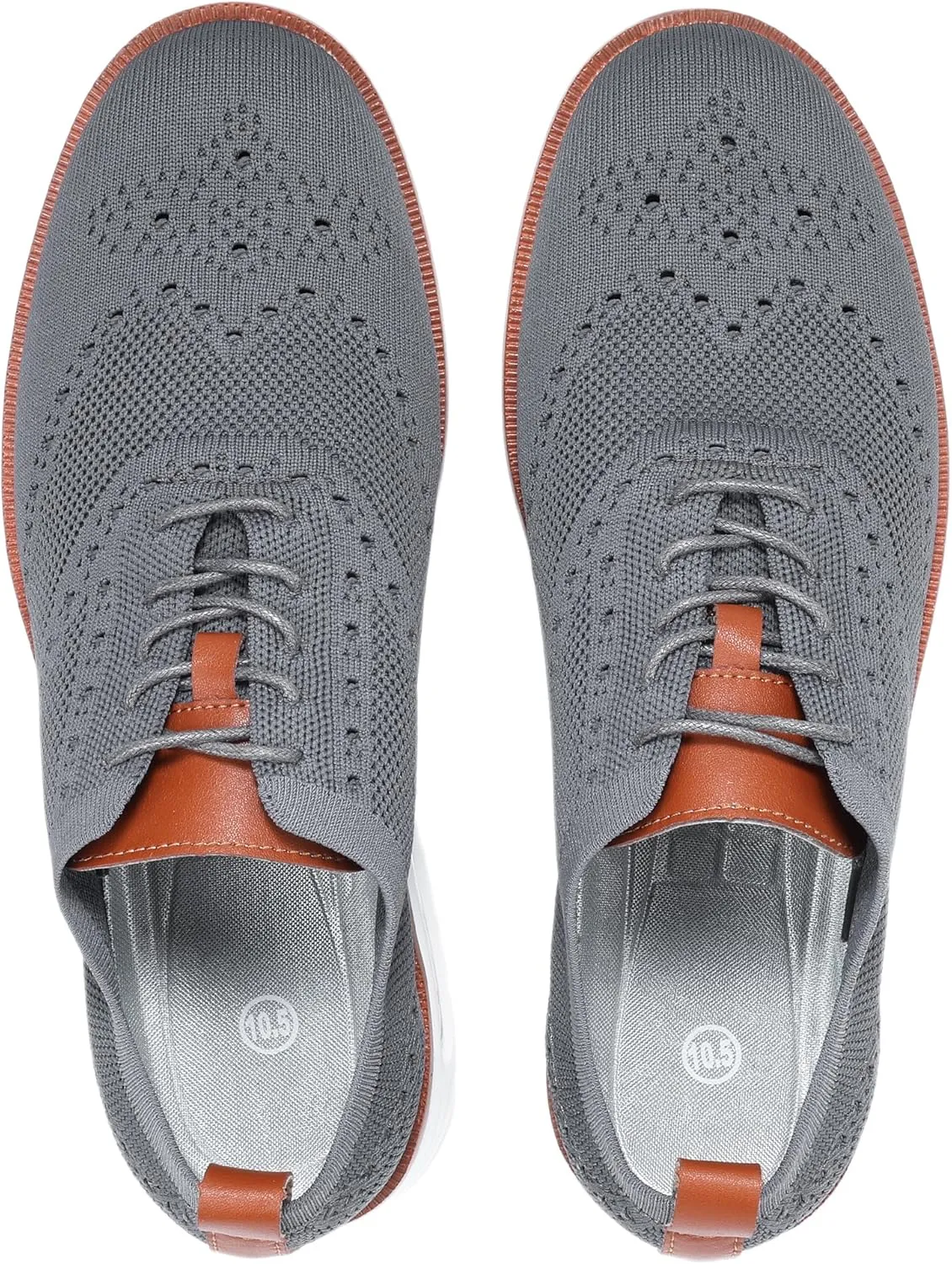 Mens Dress Shoes Casual Oxfords Shoes Knit Lightweight Breathable Business Work Shoes Walking Shoes Fashion Sneakers