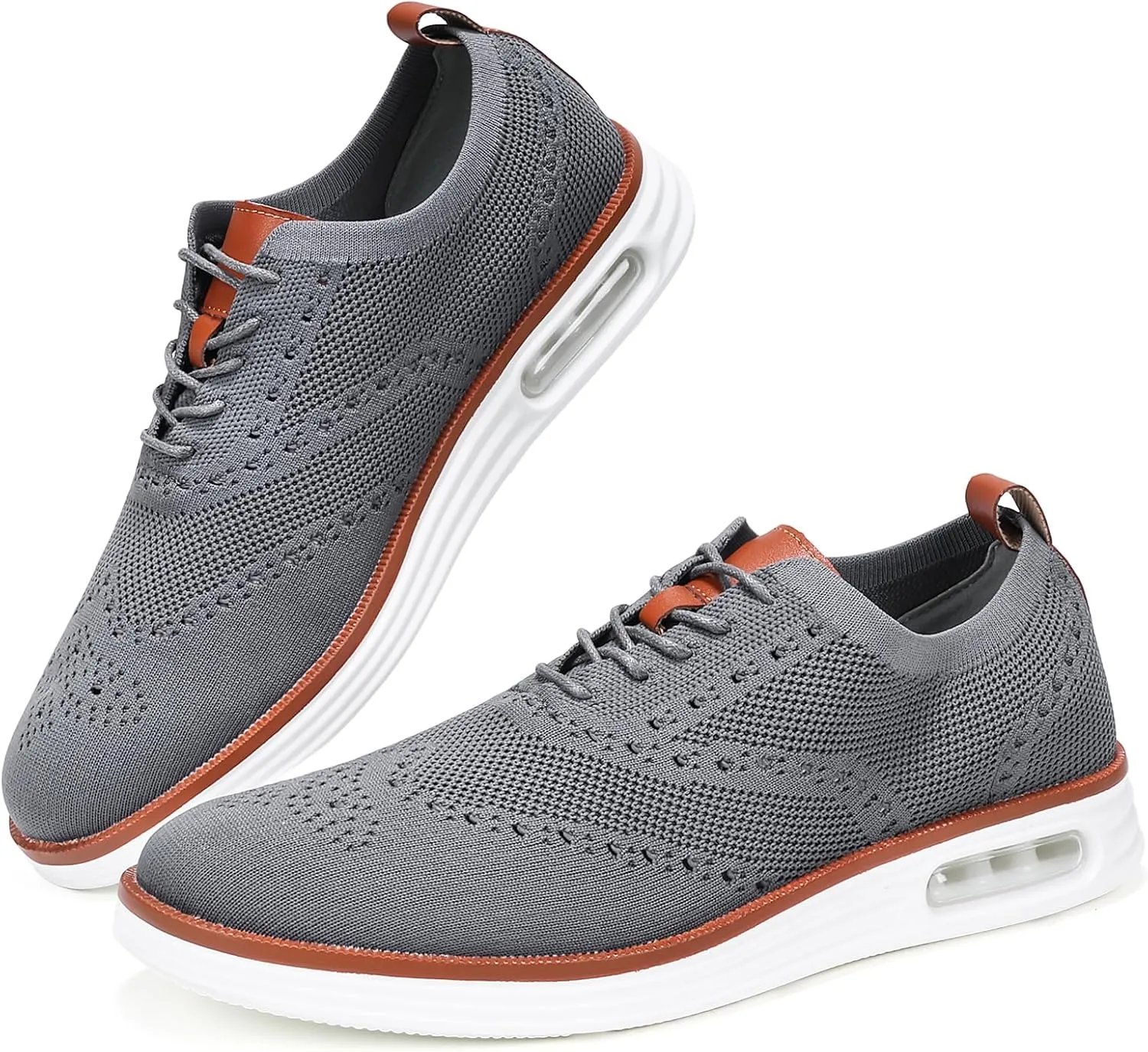 Mens Dress Shoes Casual Oxfords Shoes Knit Lightweight Breathable Business Work Shoes Walking Shoes Fashion Sneakers
