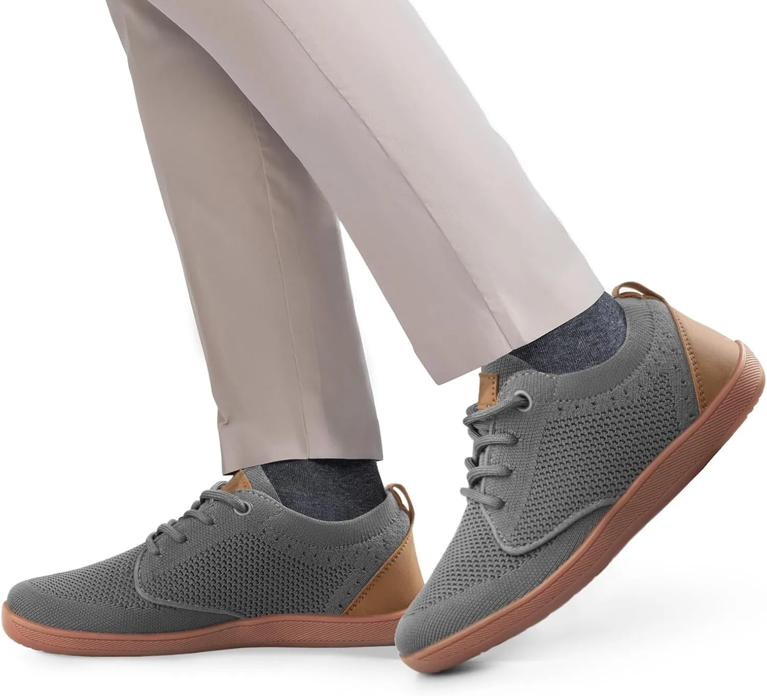 Men's Oxfords Shoes Wide Toe Box Dress Sneakers Fashion Business Casual Shoes Barefoot Zero Drop Walking Shoes