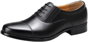 Men's Platform Dress Shoes Vintage Leather Brogue Wingtip Oxfords Breathable Non-Slip Casual Shoes for Business Formal Wedding Party Shoes(7)