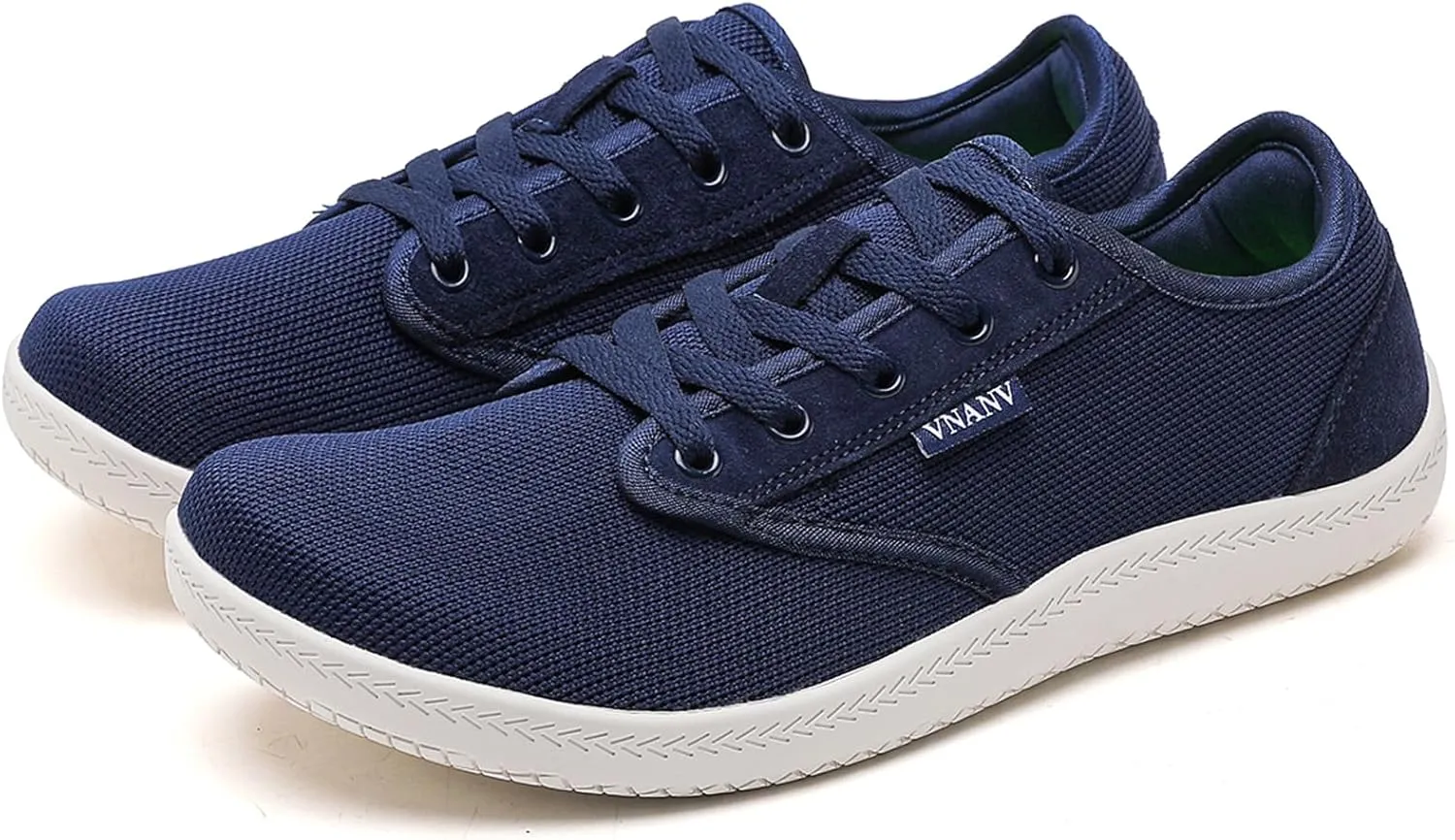 Men's Wide Slip on Barefoot Walking Shoes | Zero Drop Sole | Minimalist Footwear | Wide Toe Box (B-Blue/White,16.5)