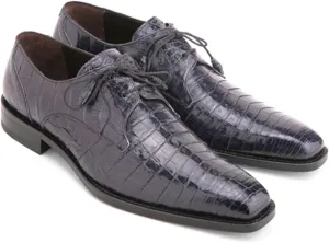 Mezlan Men's Crocodile Lace Up Anderson Blue / 12 / Medium