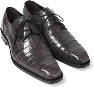 Mezlan Men's Crocodile Lace Up Anderson Grey / 9 / Medium