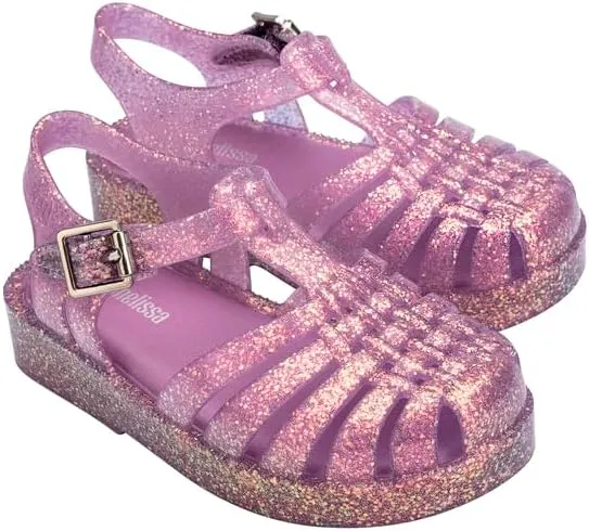mini melissa Possession Kids Sandal - Comfortable Fisherman Style Kid's Jelly Shoes for Toddlers and Girls, Adjustable Fit
