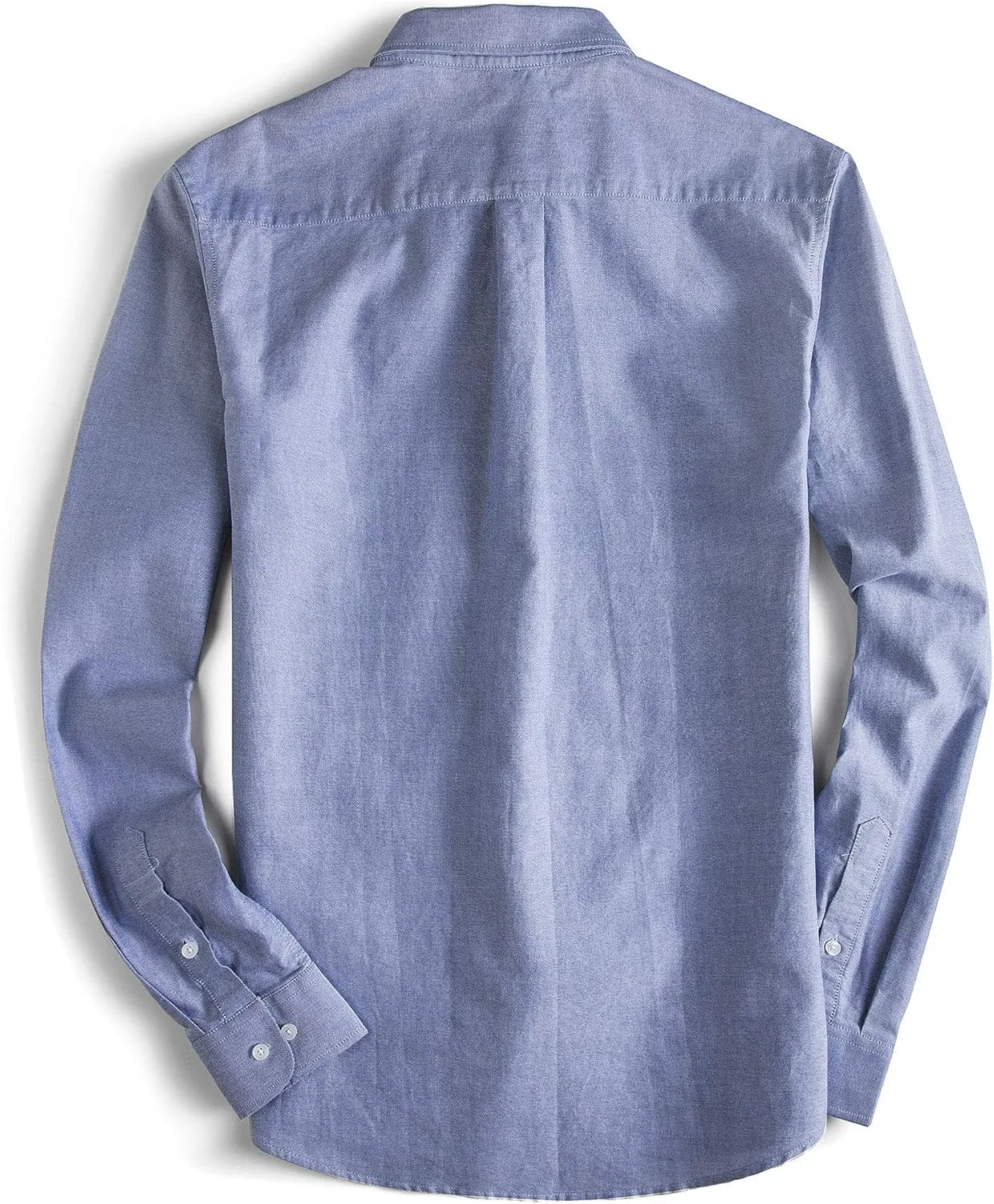 MUSE FATH Men's Oxford Dress Shirt-Cotton Casual Regular Fit Long Sleeve Shirt