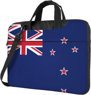 New Zealand Flag Print Trendy Oxford Cloth Laptop Bag - Versatile Laptop Case,Messenger Bag, Shoulder Bag